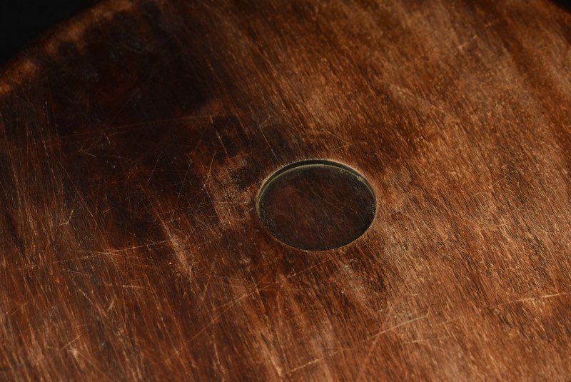 蔵A3642c】煎茶道具 唐木 刳貫盆 丸盆 36㎝ - メルカリ