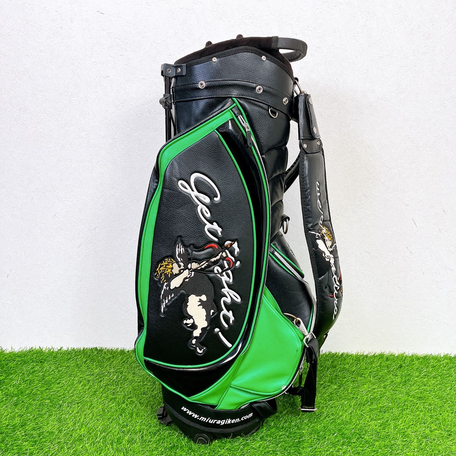 【希少】三浦技研　40周年記念限定モデル スタンドキャディバッグ　3点式 ミウラ 希少】三浦技研 40周年記念限定モデル スタンドキャディバッグ 3点式