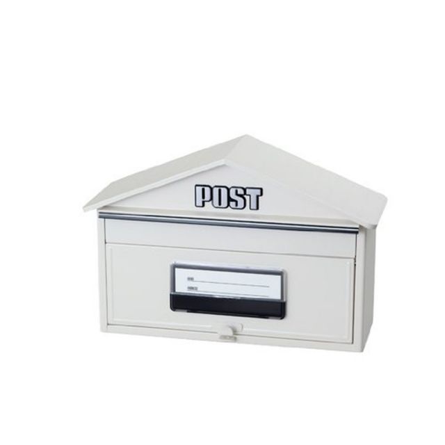 ケイジーワイ工業 KGY サントミ ハウス型ポスト SGT-34 ホワイト