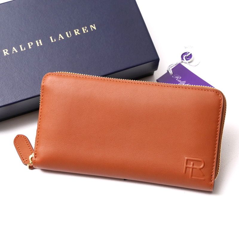 □未使用品□RALPH LAUREN ラルフローレン 長財布 レザー ウォレット ラウンド ブラウン 20241119/RA2167 - メルカリ