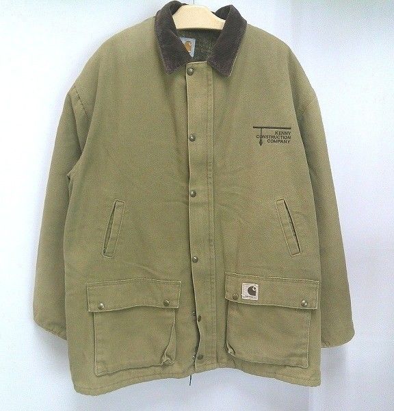 s25g-A507k carhartt カーハート チョアコート ワークジャケット カバーオール 企業ロゴ タグ欠損 サイズ不明