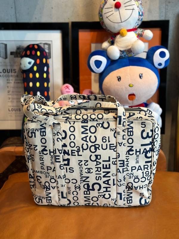 CHANEL シャネル キャンバス アイボリー トートバッグ LVU25010867