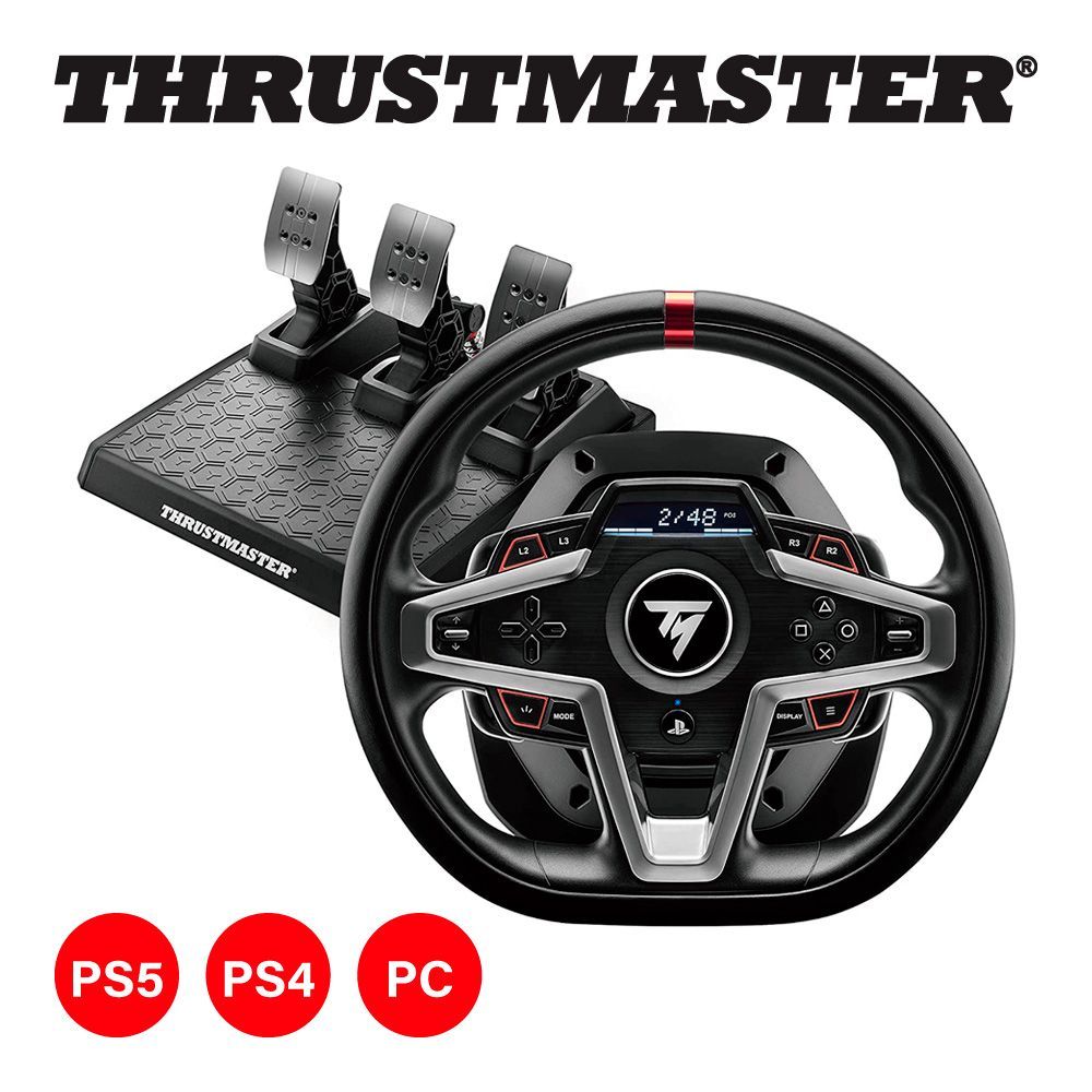 Thrustmaster スラストマスター T248 ステアリングコントローラ ペダルセット プレステ5 プレステ4 ハンコン レーシングゲーム  ハンドルコントローラ ゲームコントローラ グランツーリスモ PS5/PS4/PC 対応 輸入品 - メルカリ