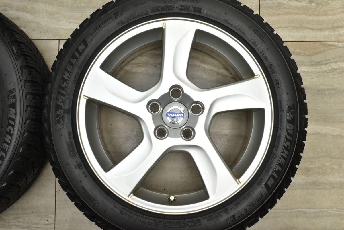 VOLVO　ボルボ　純正ホイール　タイヤ　215/50-17 正規品】ボルボ V60 純正 17in 7J +50 PCD108 ミシュラン X-ICE SNOW