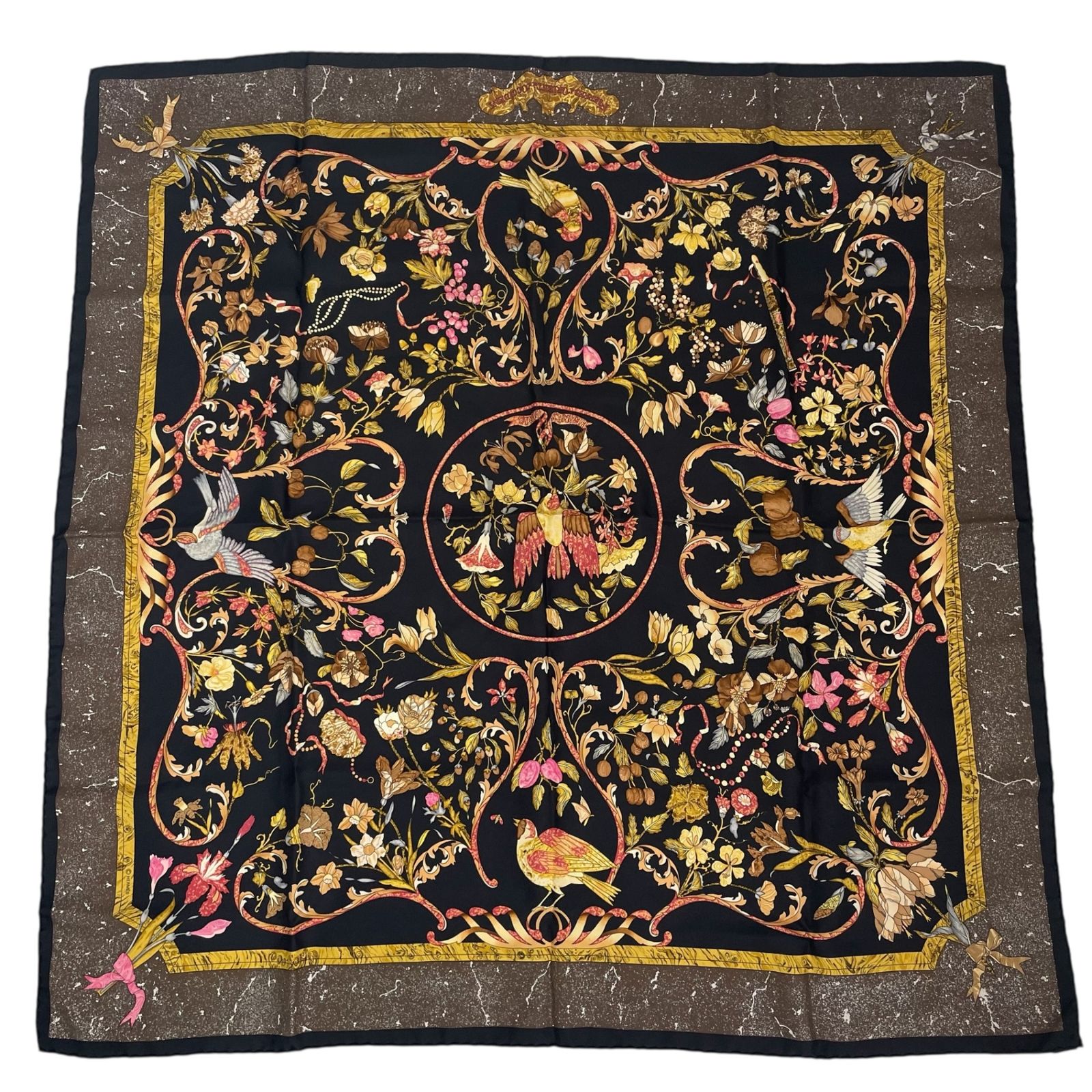 ☆極美品☆エルメス　カレ90　PIERRESd'ORIENT　東洋の石 ブルー系 エルメス カレ90 PIERRES d' ORIENT et d' OCCIDENT 東洋の石と