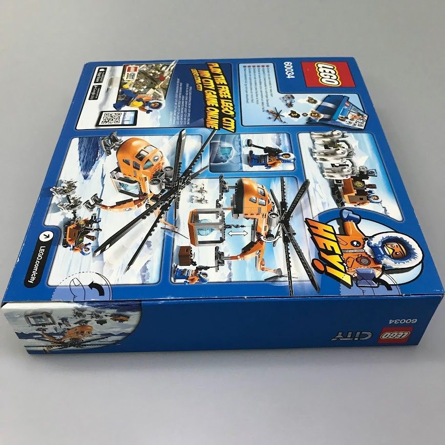 正規品 新品未開封 LEGO レゴ レゴシティ 60034 ブリザードヘリクレーン　廃盤品 HD-099 ※ ミニフィグ　ハスキー犬　犬ぞり　 ヘリコプター 372