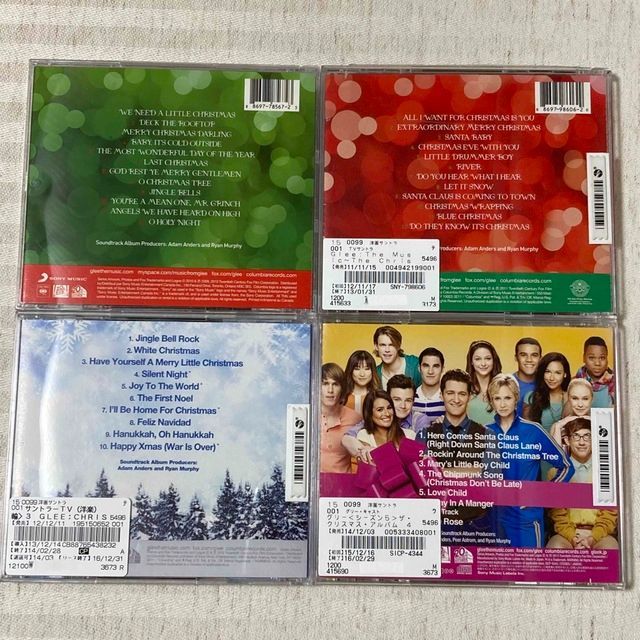 CD4枚セット】glee クリスマスアルバム 人気海外ドラマ グリー glee