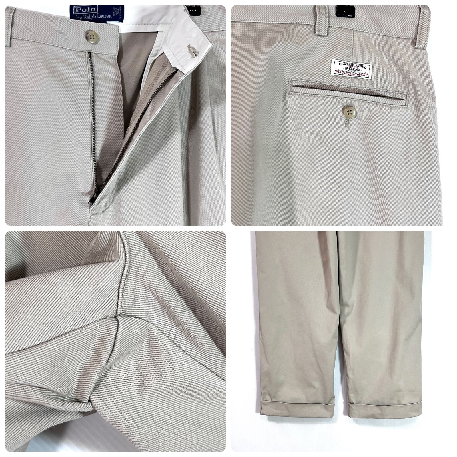 90s Polo by Ralph Lauren ポロラルフローレン W35 L30 ツータック