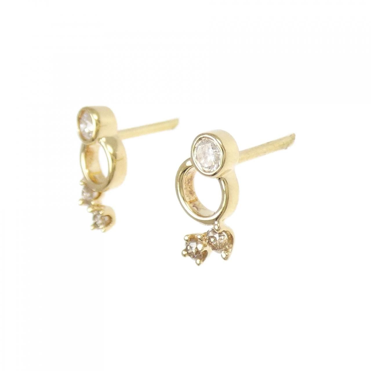 K18YG ダイヤモンド ピアス 0.20CT