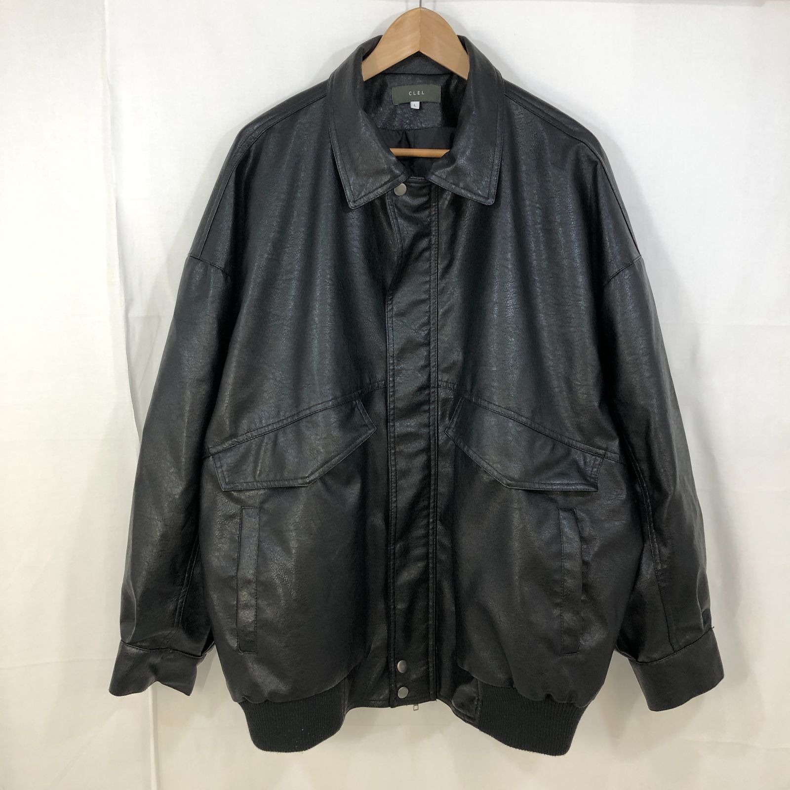 CLEL Vintage Design Blouson クレイル フェイクレザー ヴィンテージ 