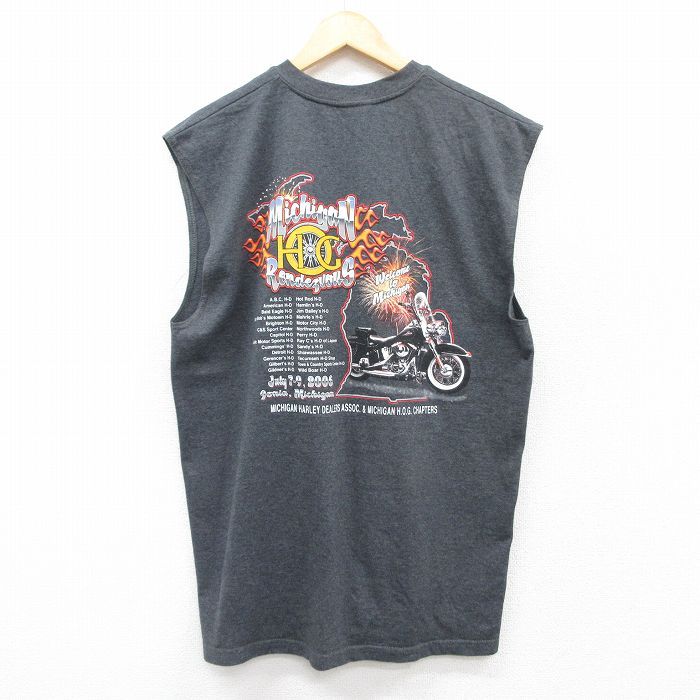 ハーレーＴ　ノースリーブ　サイズＭ　アメリカンバイク　灰色グレー　メンズ　古着 楽天市場】Harley-Davidson/ハーレー・ダビッドソン