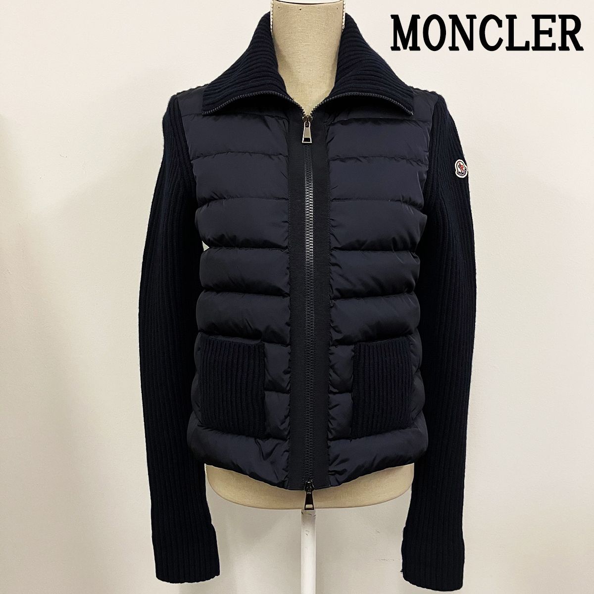 MONCLER モンクレール ダウン ニット カーディガン　カシミヤ マグリオン MONCLER モンクレール ダウン ニット カーディガンカシミヤ マグリオン