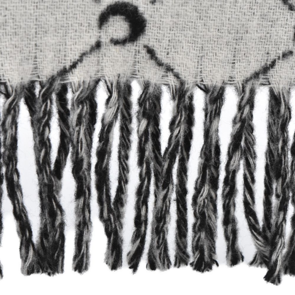 MARINE SERRE (マリーン セル) Moonogram Fringed Scarf ムーン