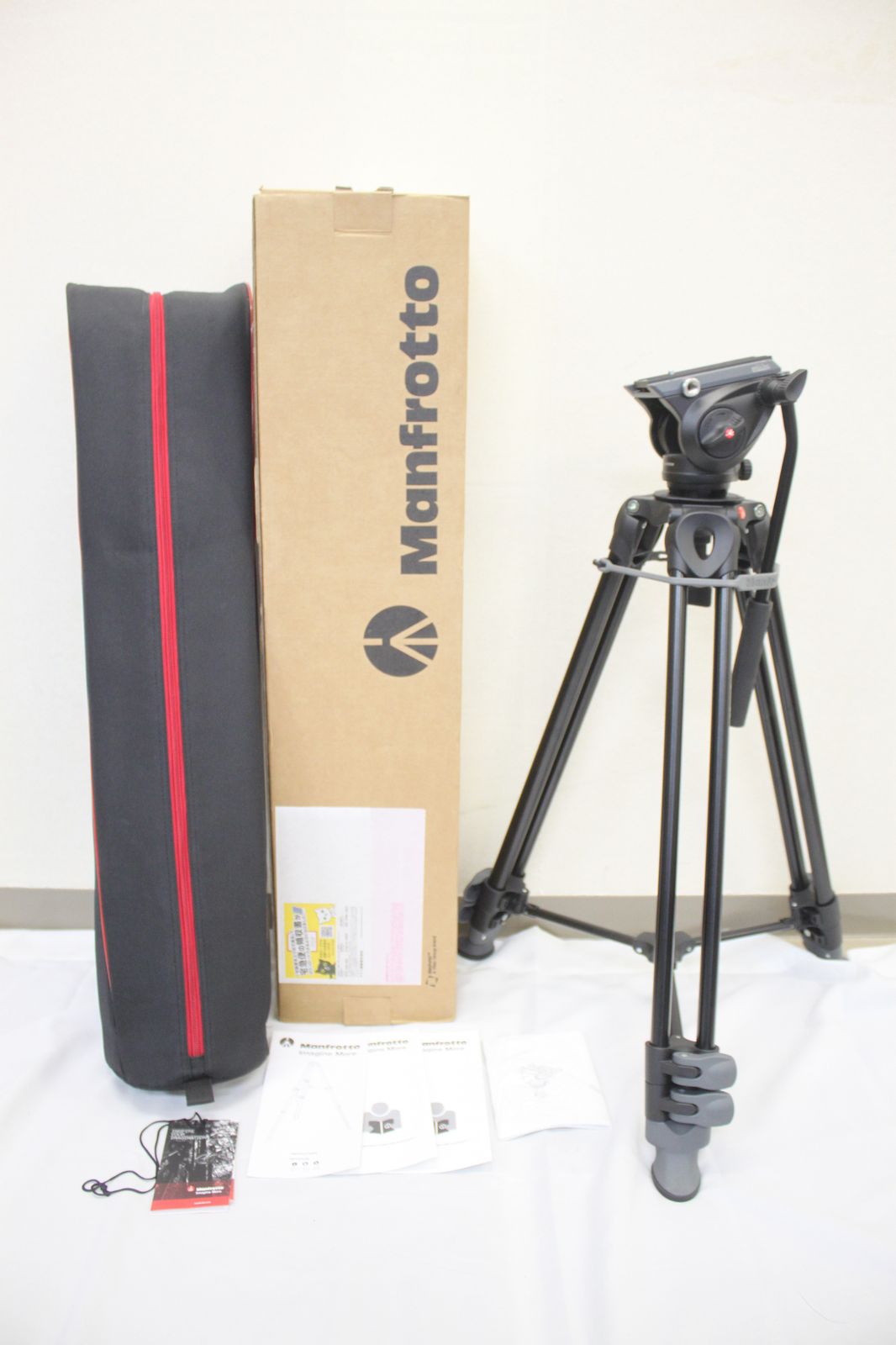 返品保証 元 き マンフロット Manfrotto MVK500AM MVH500A 雲台 ソフトケース付き 三脚 M5408
