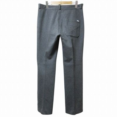 LACOSTE ラコステ パンツ スラックス US34 ラコステ LACOSTE パンツ スラックス ストレッチ シルバーワニ