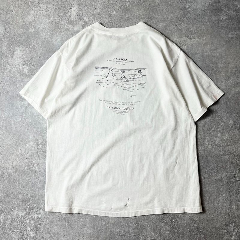 雰囲気系 90s USA製 ジェリー ガルシア アート プリント 半袖 Tシャツ 