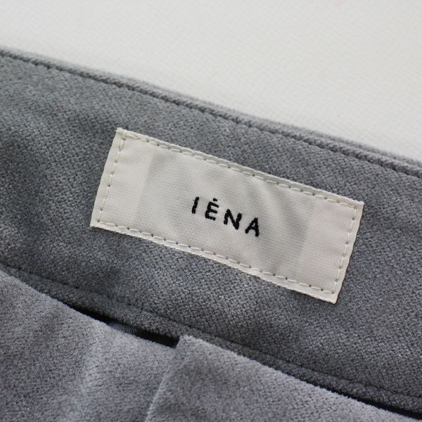 2020AW IENA イエナ 別珍ストレッチ パンツ 38/グレー ボトムス