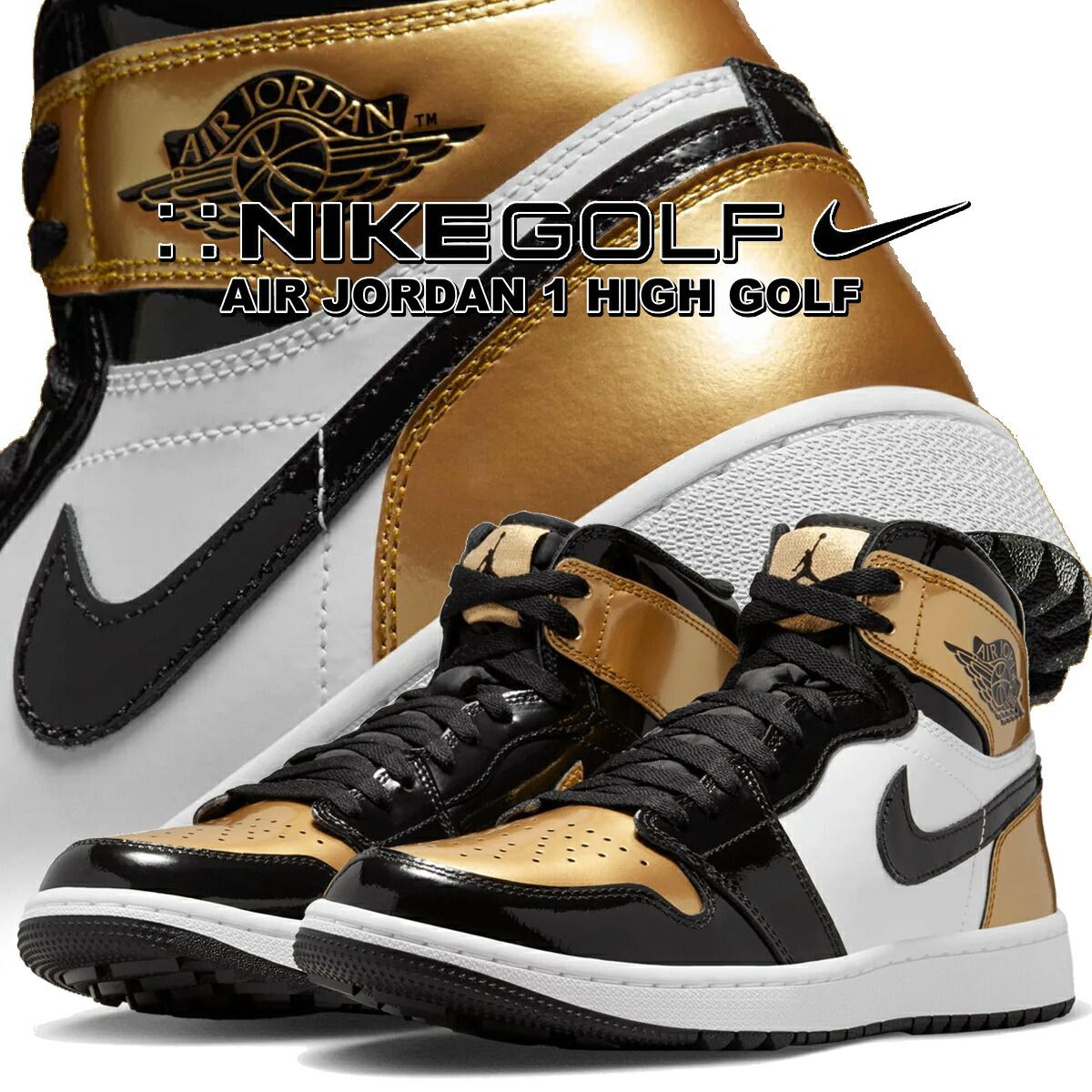 Jordan NIKE Spizike Low White/Black/Metallic Gold ナイキ