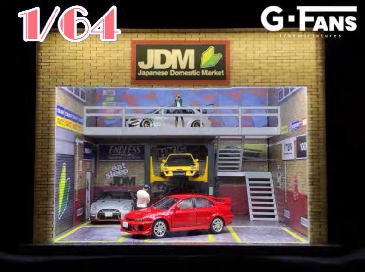 1/64 ジオラマ ガレージ - メルカリ