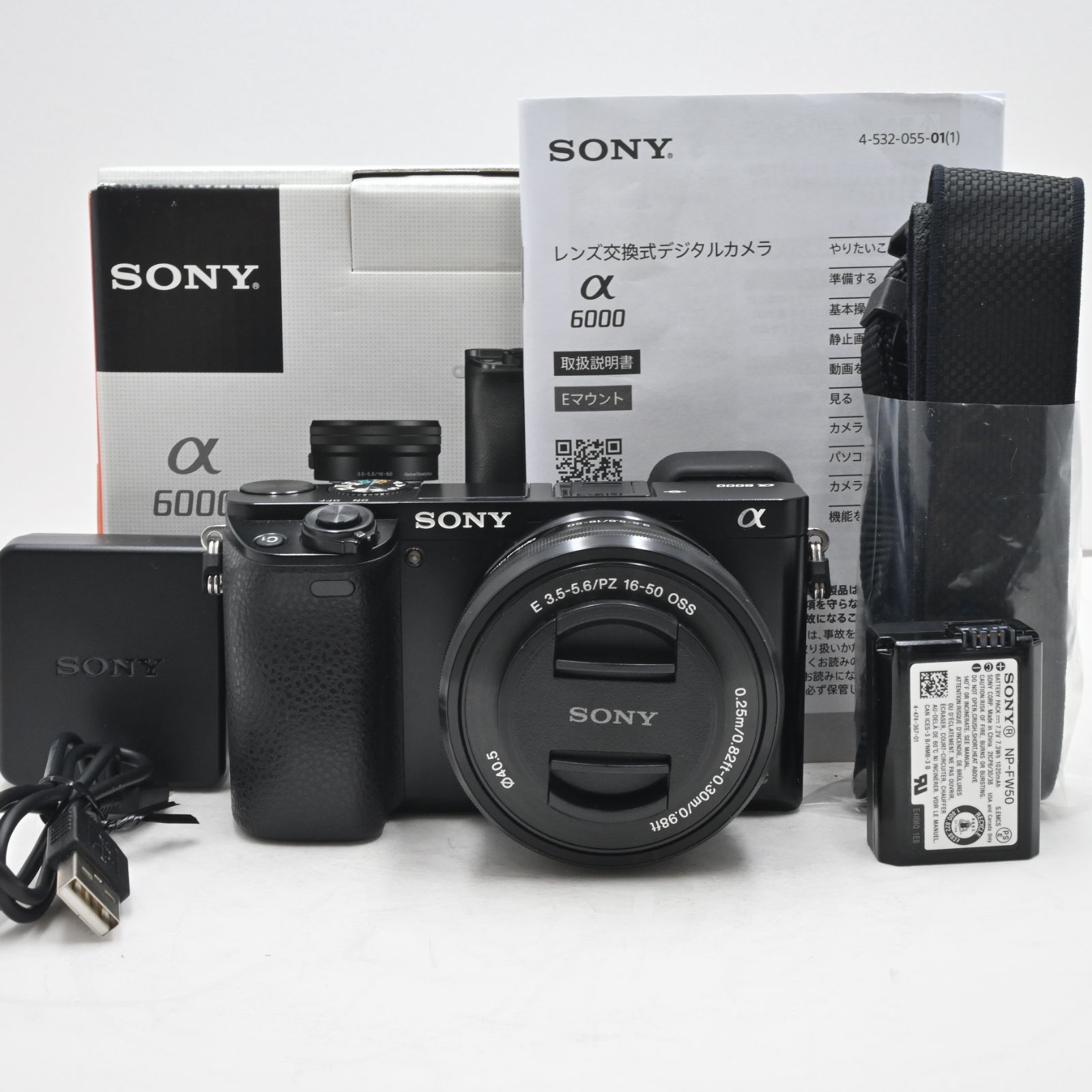ショット数 7761 SONY ミラーレス一眼 α6000 パワーズームレンズキット E PZ 16-50mm F3.5-5.6 OSS ブラック