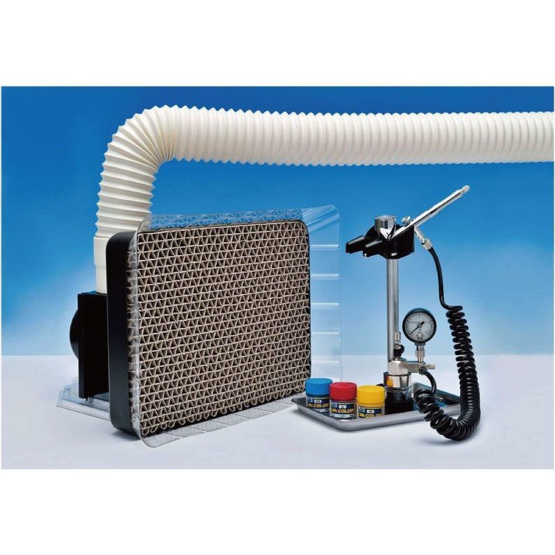 メーカー GSI Creos ジーエスアイクレオス Mr.スーパーブース コンパクト 塗装ブース 吸気フィルター付き 卓上型