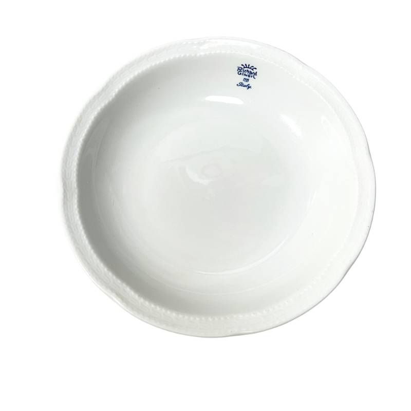 リチャードジノリ プレート 3点 ベッキオホワイト ボンジョルノブルーロゴ 花柄小皿 TD10