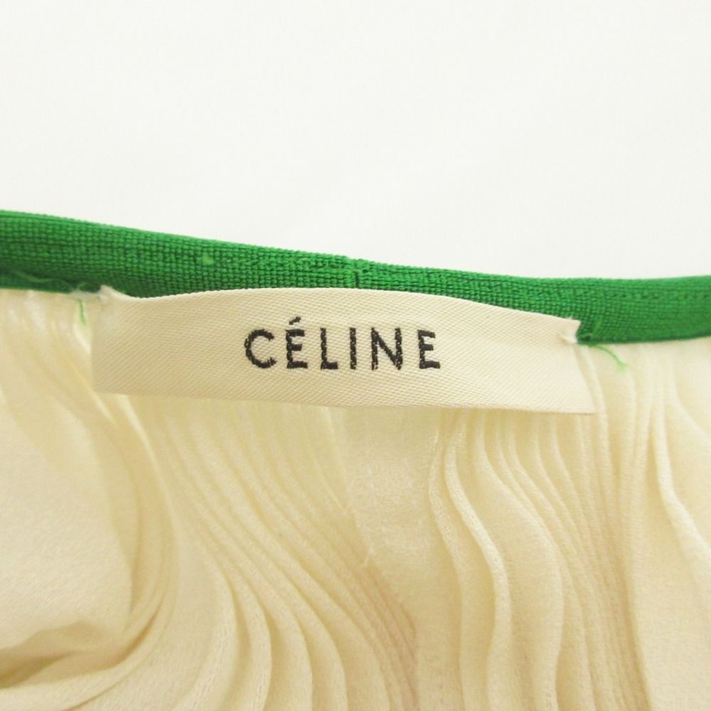 美品 クリーニング済 CELINE セリーヌ フィービー期 バイカラー シルク