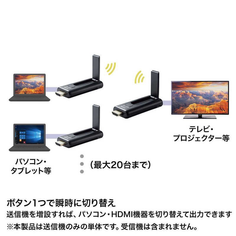 未開梱 サンワサプライ ワイヤレスHDMIエクステンダー 送信機のみ VGA-EXWHD9TX VGA-EXWHD9TX