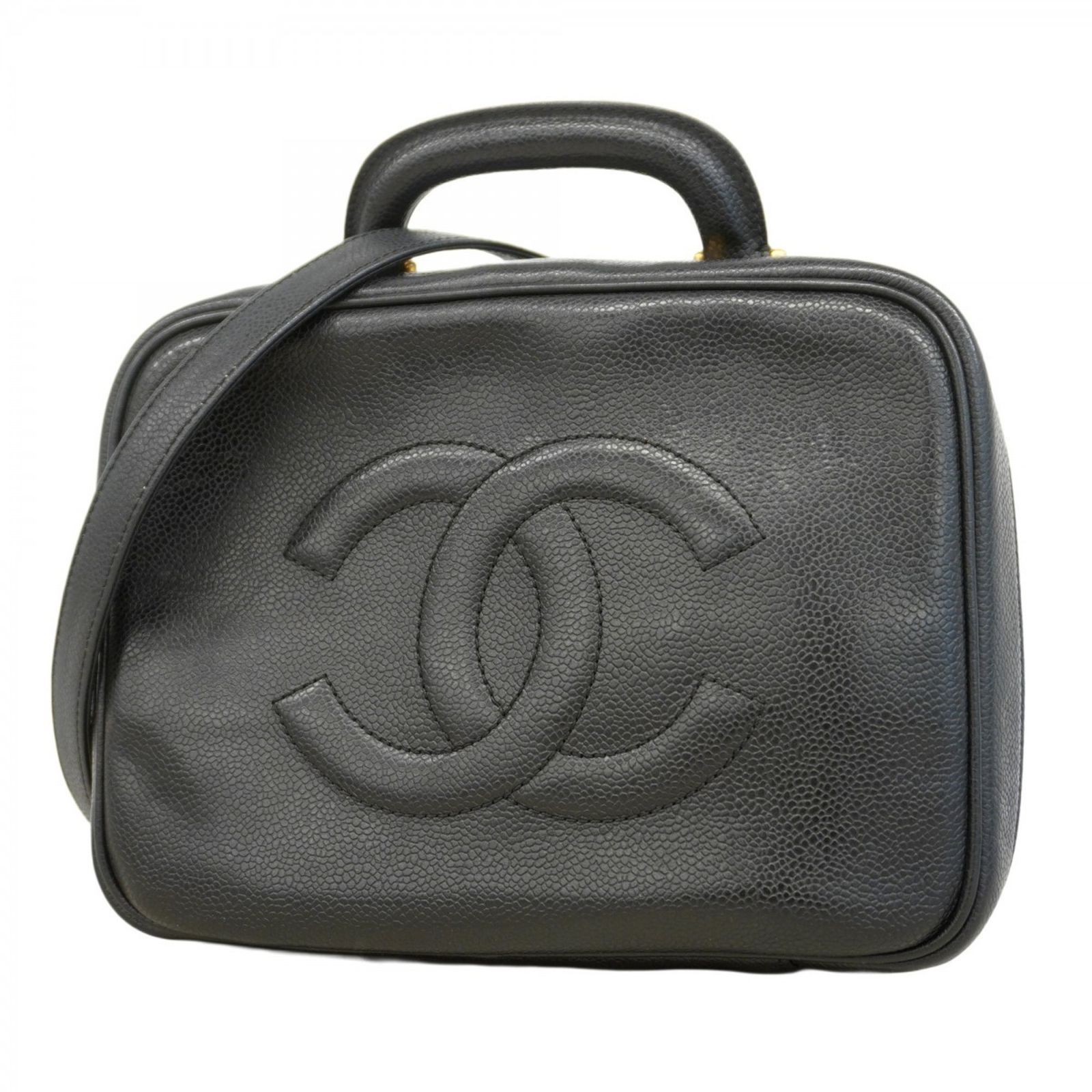 シャネル(Chanel) シャネル バニティバッグ キャビアスキン