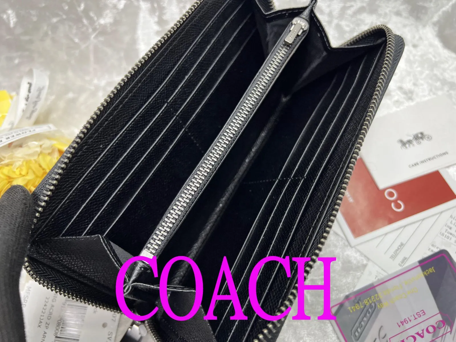 COACH 長財布 財布 コーチ アコーディオン ジップ アラウンド ...