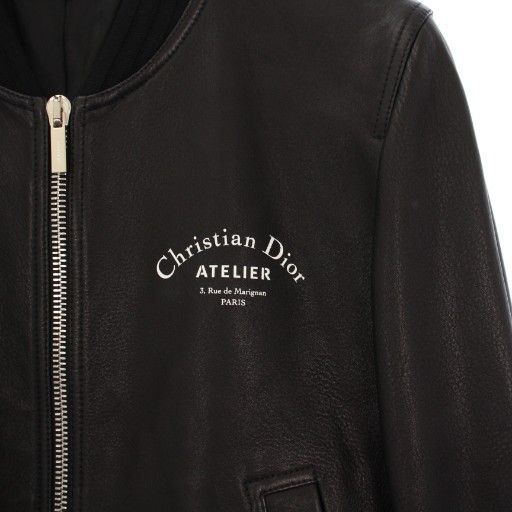 ディオールオム Dior HOMME アトリエロゴ レザージャケット 革ジャン