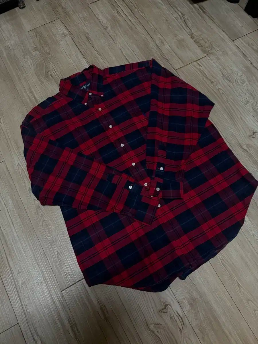 ポロラルフローレン 90s レッド CHECK シャツ