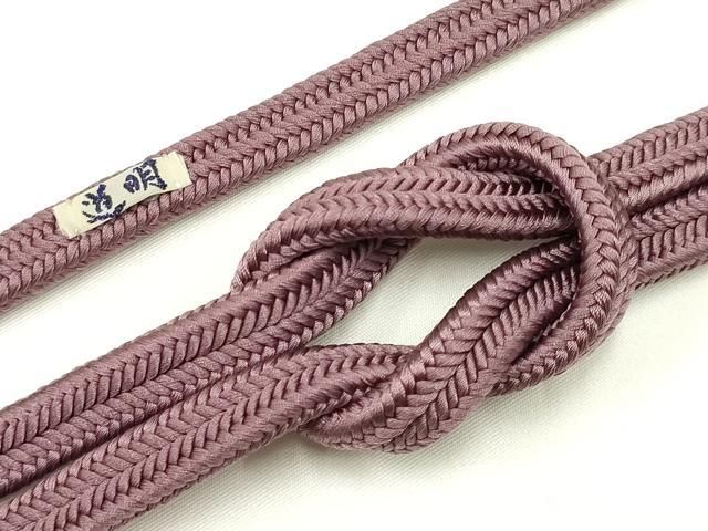 幸せな 平和屋着物● 上 有職組紐道明 帯締め 冠組 紫鳶色 宮内庁御用 国立博物館御用 東京芸術大学御用 AABA9967ay ストレートさのある