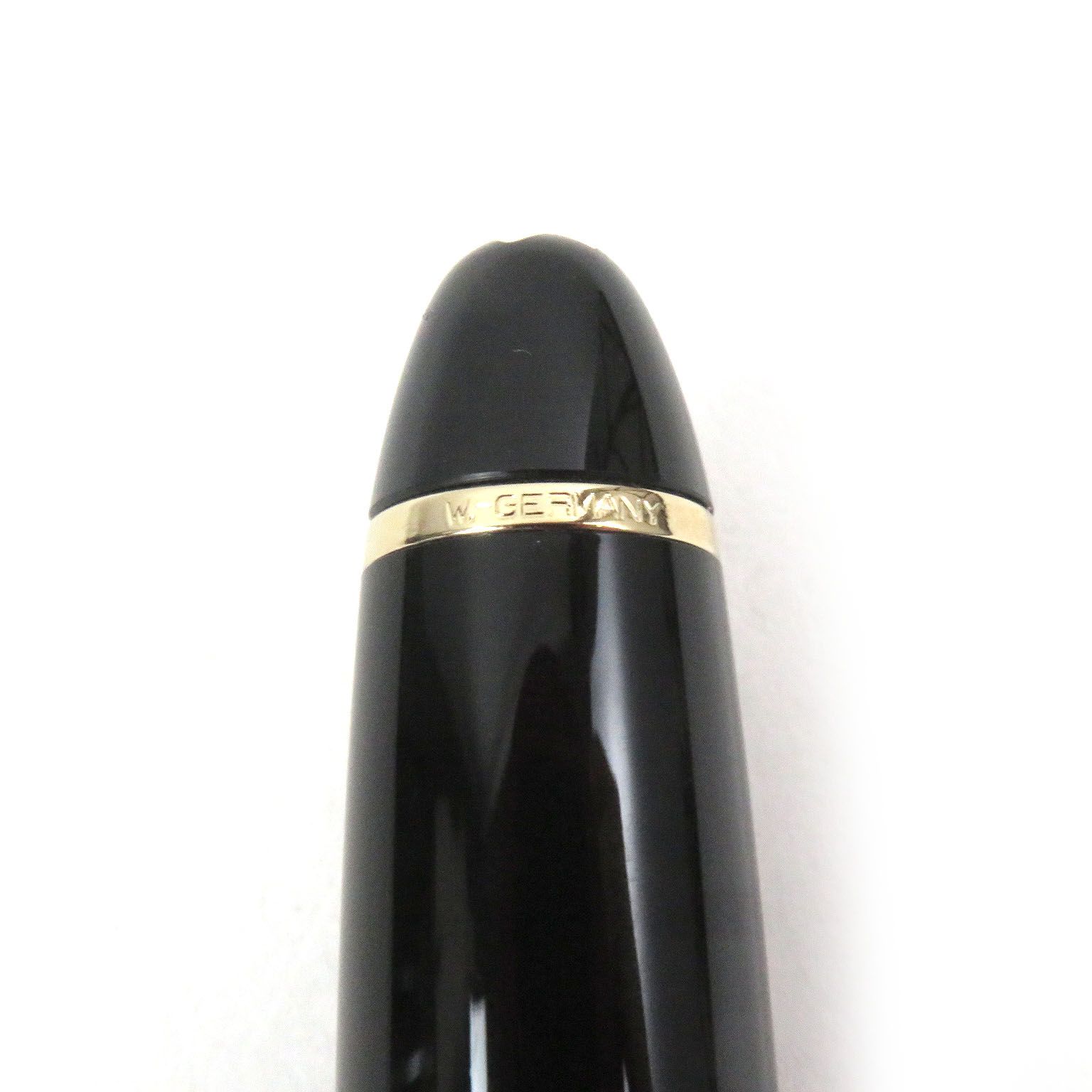 MONTBLANC - 極美品□MONTBLANC モンブラン マイスターシュテュック No149 ペン先14C Fニブ キャップ式 万年筆 ブラック ゴールド ケース付き ドイツ製 メンズ 美品□MONTBLANC モンブラン マイスターシュテュック No.146
