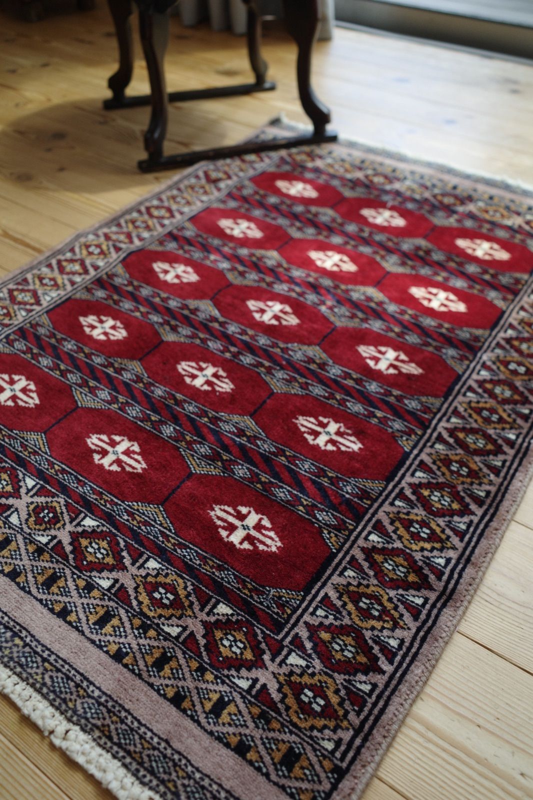 アフガンラグ ヴィンテージラグ 大判サイズ】 L197 トライバルラグ