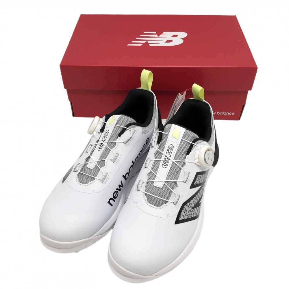 新品】ニューバランス ゴルフシューズ 白×黒 UGS2500B スパイクレス 