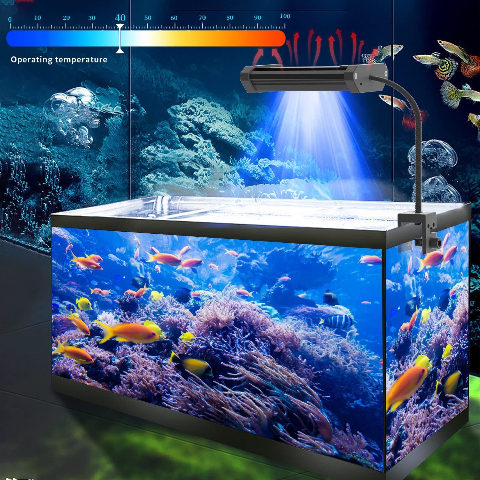 DECOMELODY 魚 水槽 水 植物 ランプ バブル 魚 ランプ 魚 水族館 ライト 神々しく 魚 水槽 DECOMELODY 魚 水槽 水 植物 ランプ バブル 魚 ランプ 魚 水族館 ライト 神々しく 魚 水槽