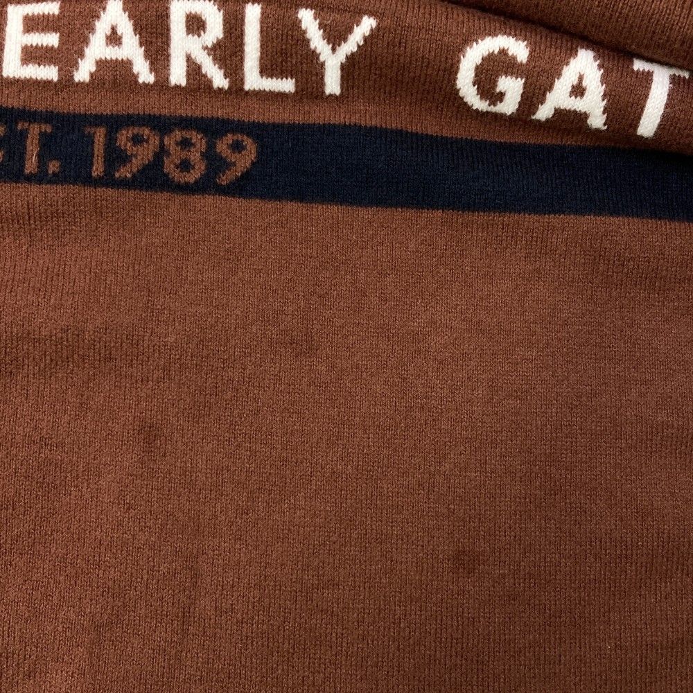 サイズ：1 PEARLY GATES パーリーゲイツ  タートルネック 長袖ニットセーター  ブラウン系 [240101457020] ゴルフウェア レディース ストスト サイズ：1 PEARLY GATES パーリーゲイツ タートルネック 長袖