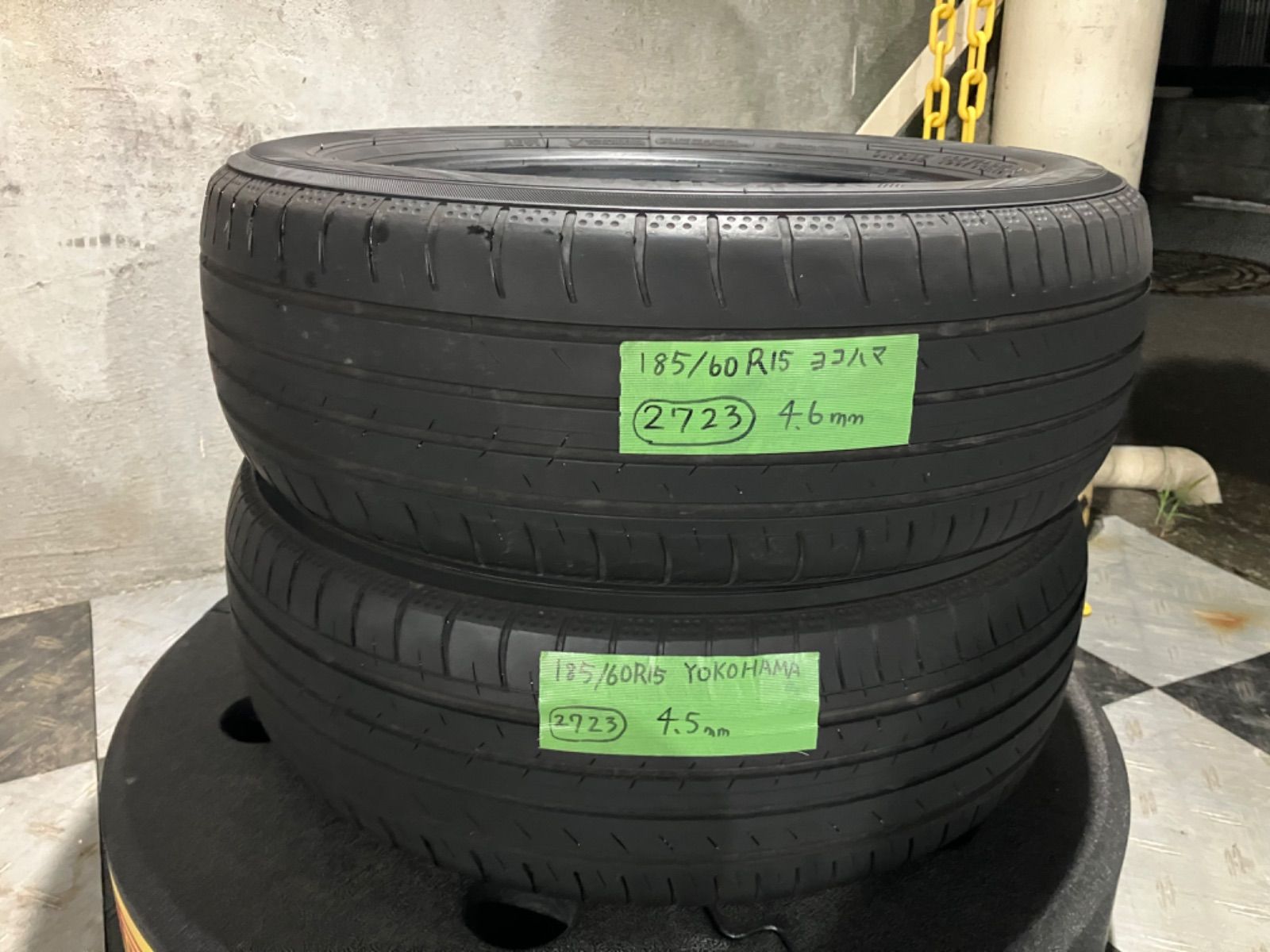 送料込み］185/60R15 2023年製 YOKOHAMA BluEart-GT AE51 ヨコハマ 