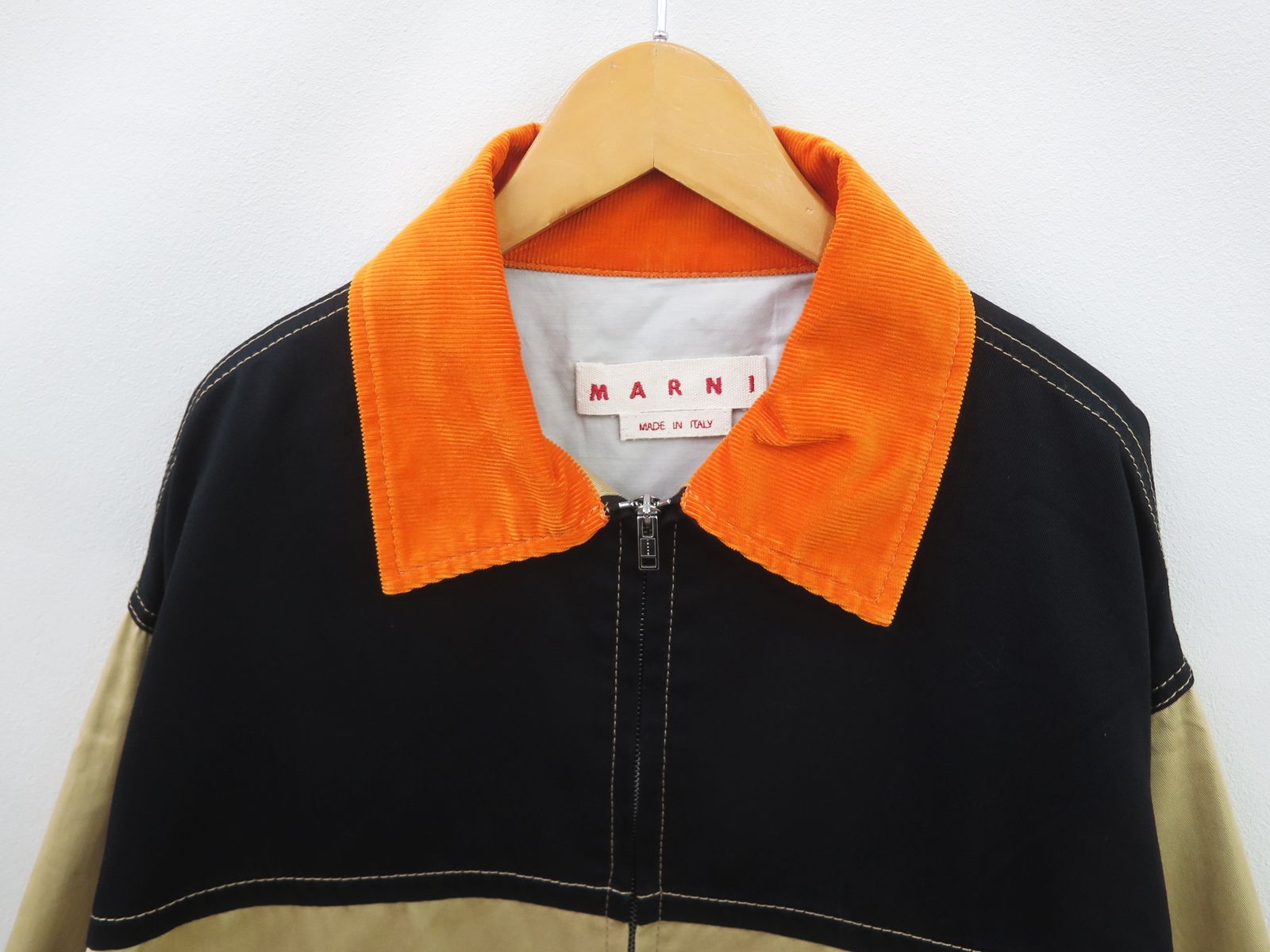 MARNI マルニ JUMU0137QU コットンギャバジンバイカラーハンティング 