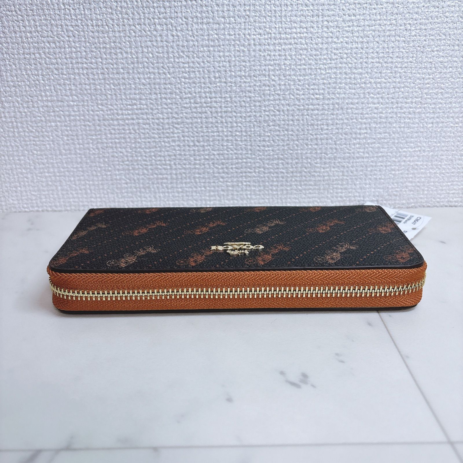 大人気柄✨️】新品 COACH 長財布 馬車 ホースアンドキャリッジ