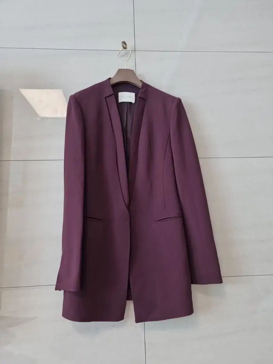 ミシャ MICHAA ボルドー ワイン ジャケット イタリア製ファブリック