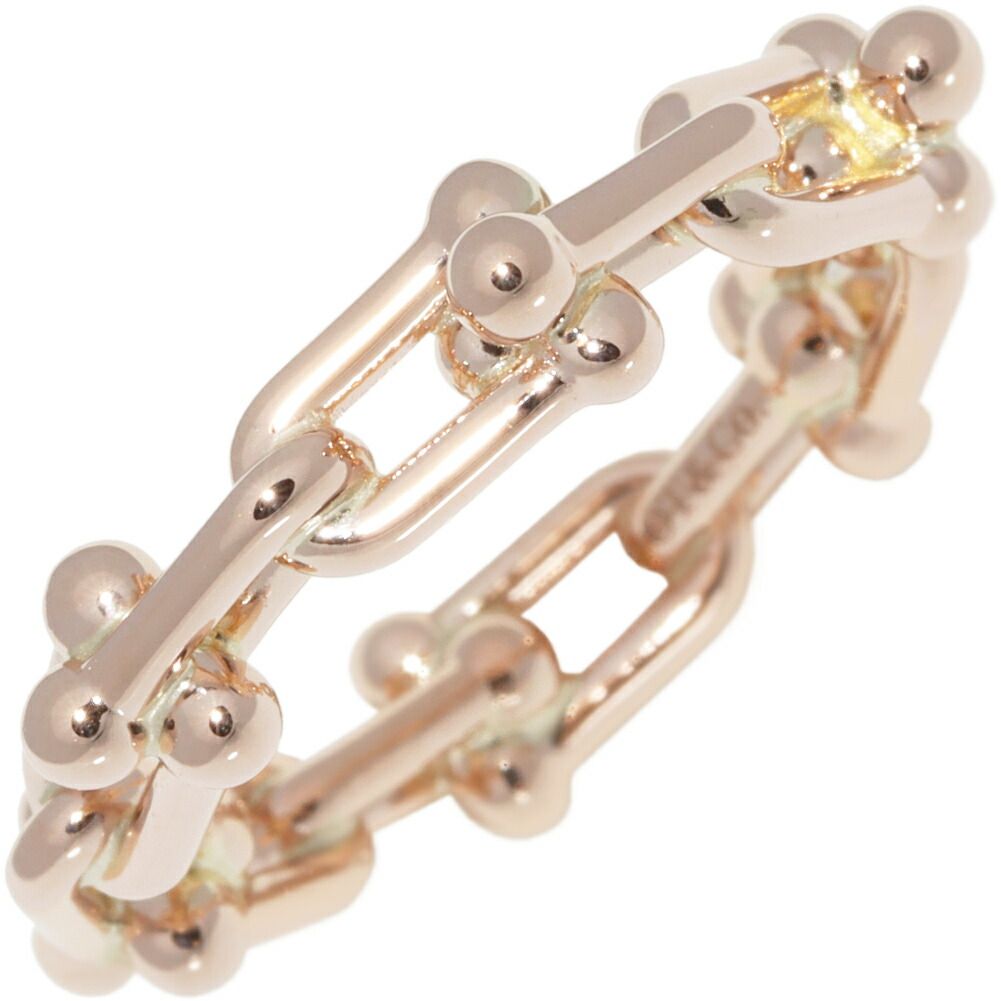 ティファニー 指輪 K18PG ハードウェア マイクロリンク リング