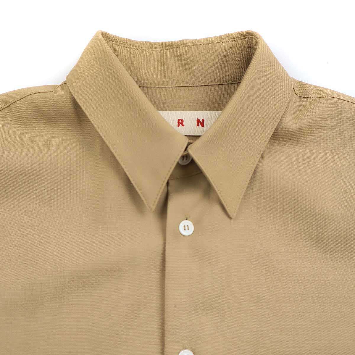 MARNI マルニ 23SS ウールトロピカルレギュラーカラーシャツ 