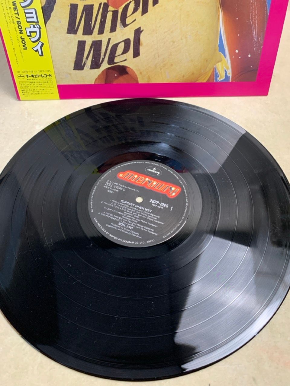 LP/Bon Jovi/ワイルド・イン・ザ・ストリーツ28PP-1025 w63 LP 帯付 BON JOVI ボン・ジョヴィ ワイルド・イン・ザ・ストリーツ