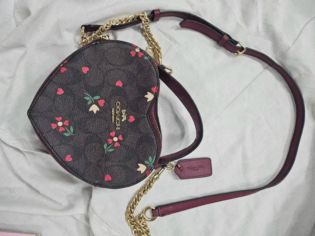 COACH コーチ ハート シグニチャー メタルクロス バッグ