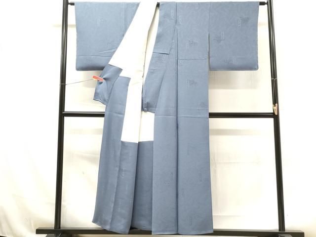 平和屋着物●上質な色無地　風景地紋　天鵞絨色　ロング丈　正絹　逸品　AAAZ4823ck 平和屋着物○上質な色無地 風景地紋 天鵞絨色 ロング丈 正絹 逸品