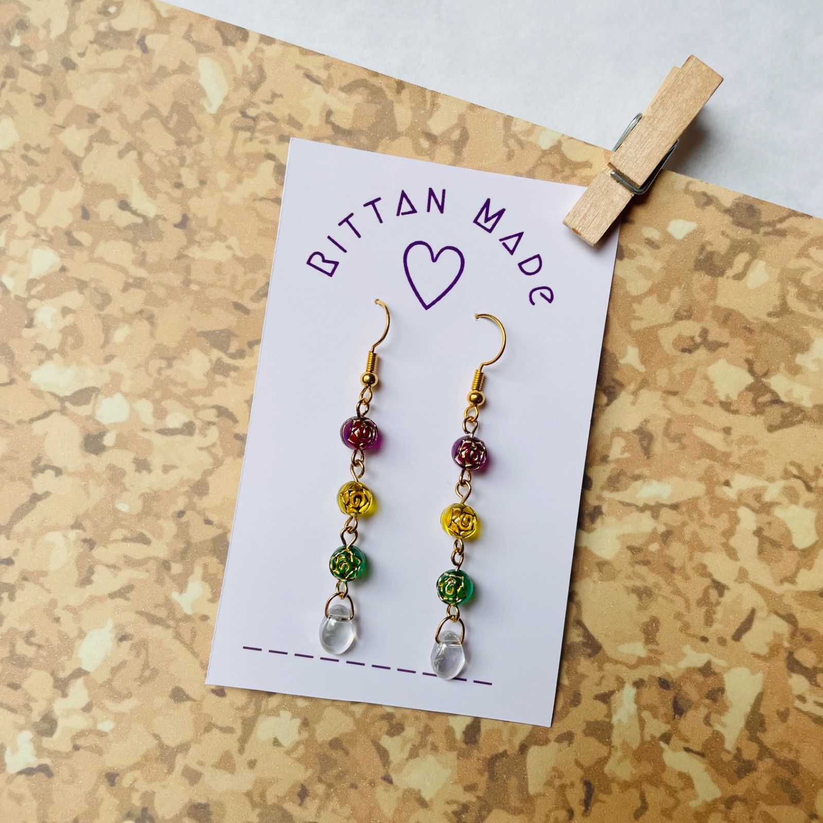 ハンドメイドピアス　No.1730 ハンドメイドピアス1730