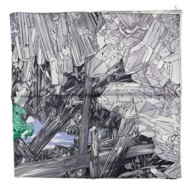 HERMES エルメス カレ90 ラ・ヴァレ・ドゥ・クリスタル La Vallee de