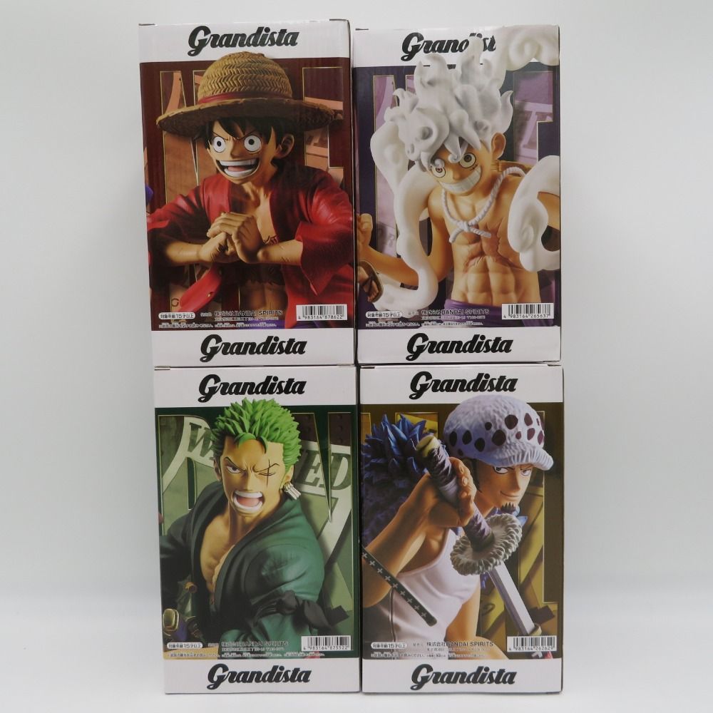 ワンピース グランディスタ フィギュア ギア5 ルフィ ゾロ ロー Grandista ワンピース 4体セット ルフィ・ルフィ ギア5・ゾロ